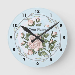 Garden Roses clock