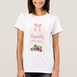 Garden Roses Pink Baby Shower T-Shirt