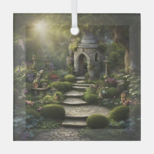 Garden Sanctuary Art Glass Tree Decoration