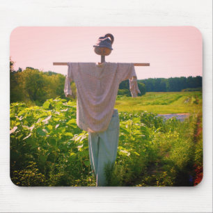 Garden Scarecrow Nature Mouse Pad