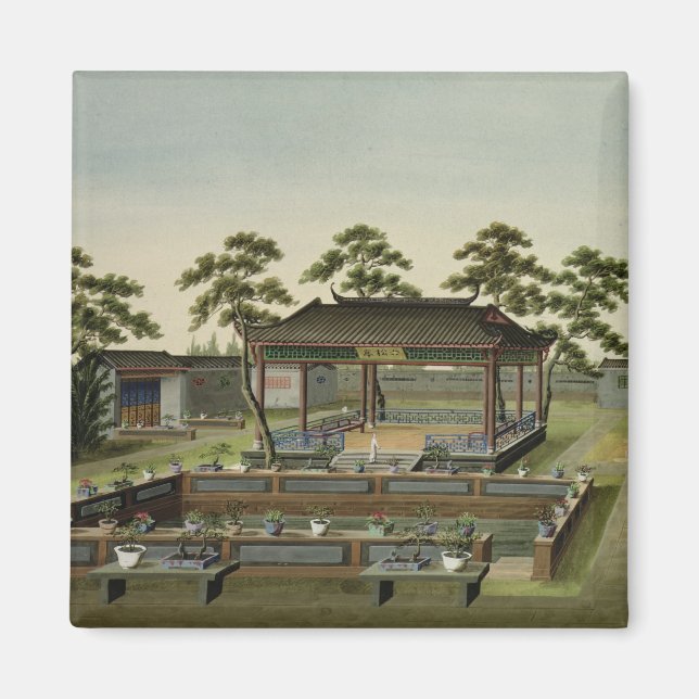 Garden Scene, c.1820-40 (w/c on paper) 4 Magnet (Front)