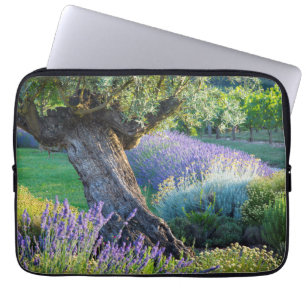 Garden scenic with flowers, France Laptop Sleeve