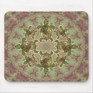 Garden Sea Turtle Pattern Mousepad