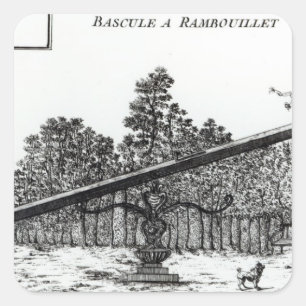 Garden see saw at Rambouillet, from 'Details des N Square Sticker