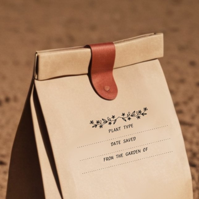 Garden Seed Saver Packet Rubber Stamp (Creator Uploaded)