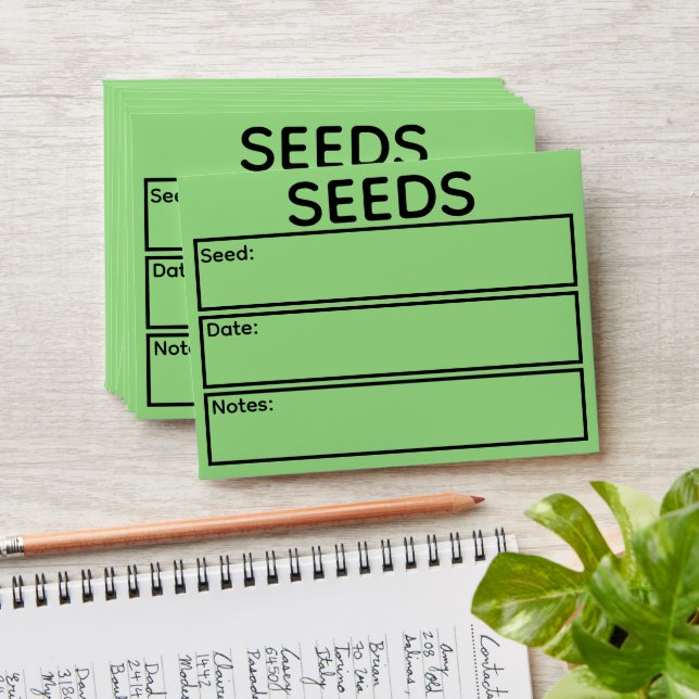 Garden Seed Saving Envelope (Stacked)