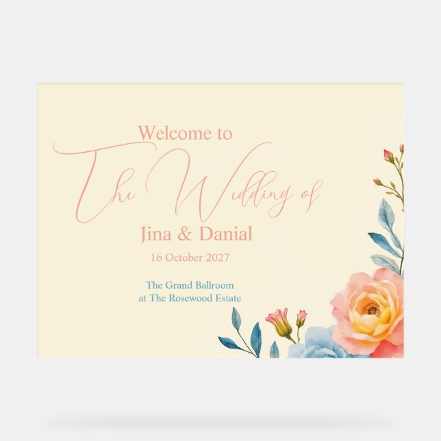 Garden Serenade Acrylic Sign (Front)