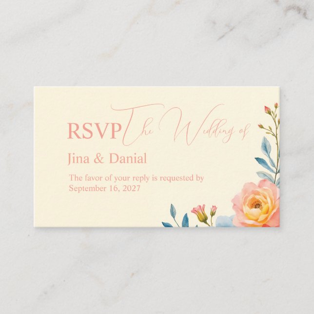 Garden Serenade Enclosure Card (Front)