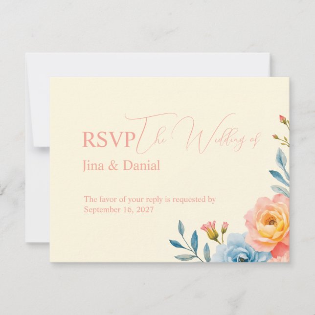 Garden Serenade RSVP Card (Front)