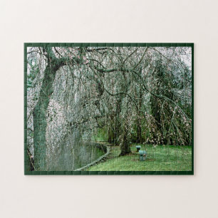 Garden Serenity in Pastels Jigsaw Puzzle