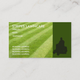 Garden services business card