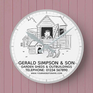 Garden Sheds, Kennels, & Outbuildings Round Clock