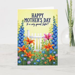 Garden Sister Mothers Day Card