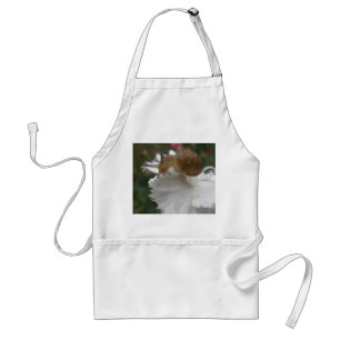 Garden Snail and White Carnation Apron