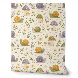 Garden Snail Parade Nursery & Kids Wallpaper