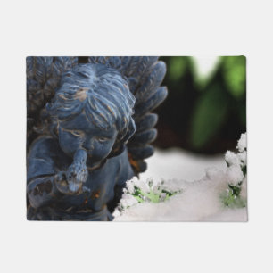 Garden Snow Angel and Dove Doormat