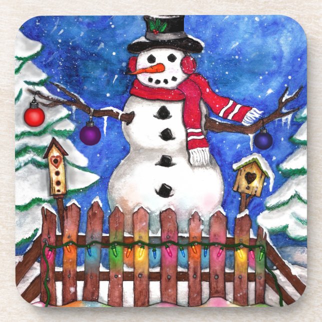 Garden Snowman Coaster (Front)