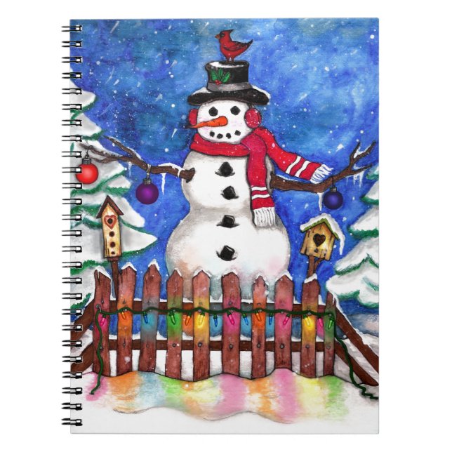 Garden Snowman Notebook (Front)