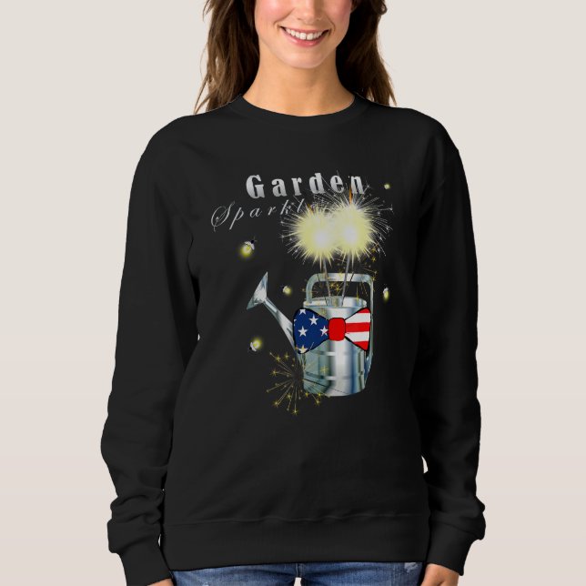 Garden Sparkle Watering Can Sweatshirt (Front)