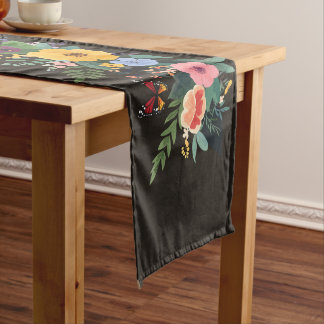 Garden Spring Butterflies and Flowers Medium Table Runner