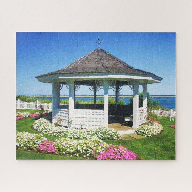 Garden Spring Gazebo In Chatham, Cape Cod MASS Jigsaw Puzzle (Horizontal)
