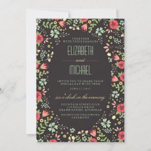 Garden Spring Wedding Invitations