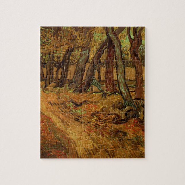 Garden St Paul Hospital Figure by Vincent van Gogh Jigsaw Puzzle (Vertical)