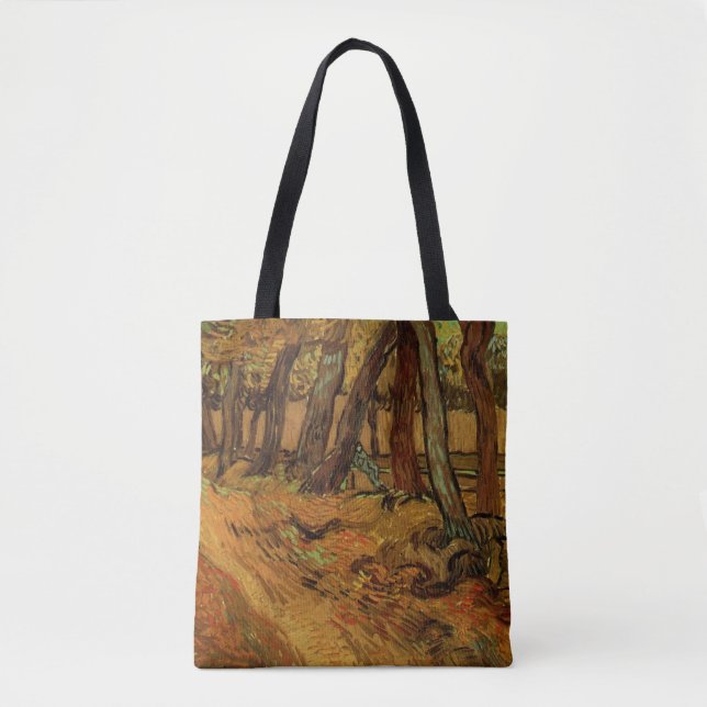 Garden St Paul Hospital Figure by Vincent van Gogh Tote Bag (Front)