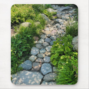 Garden stone path   nature   core life   mouse pad