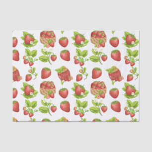 Garden Strawberries and Strawberry Jam Tissue Paper