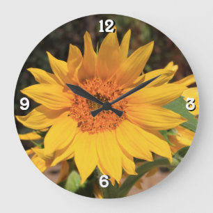Garden Sunflower wall clock