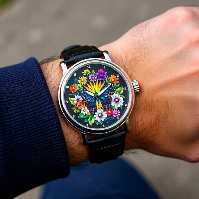 Garden Symphony" - Floral Butterfly  Watch (Creator Uploaded)