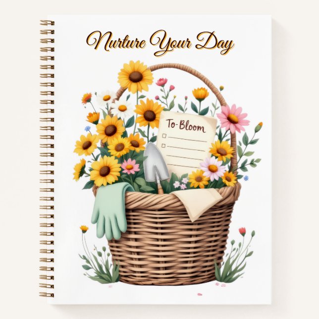 Garden Task List | Magnetic Notepad for Garden She Notebook (Front)