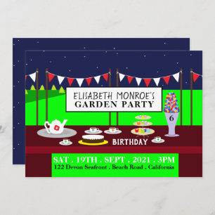 Garden Tea Party, Birthday Party Invitation