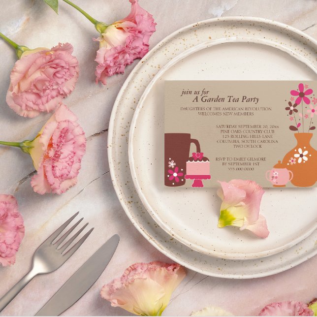 Garden Tea Party Luncheon Invitations (Creator Uploaded)
