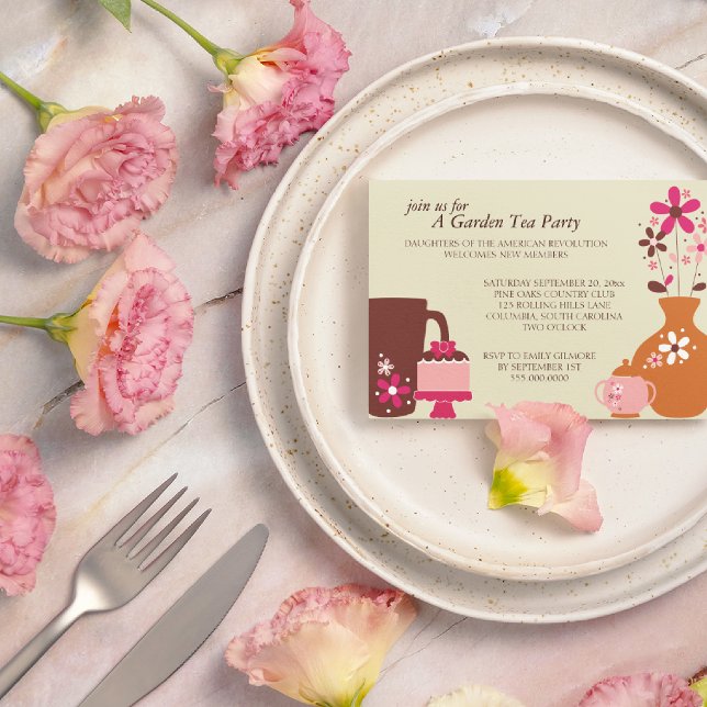 Garden Tea Party Luncheon Invitations (Creator Uploaded)