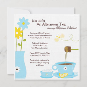 Garden Tea Party Luncheon Invitations
