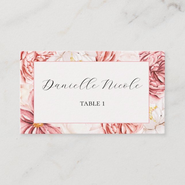 Garden Tea Party Name Card (Front)