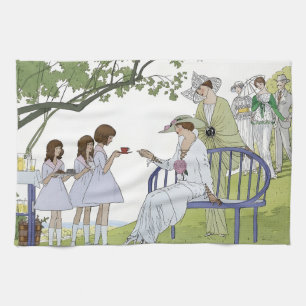 Garden tea party  towel