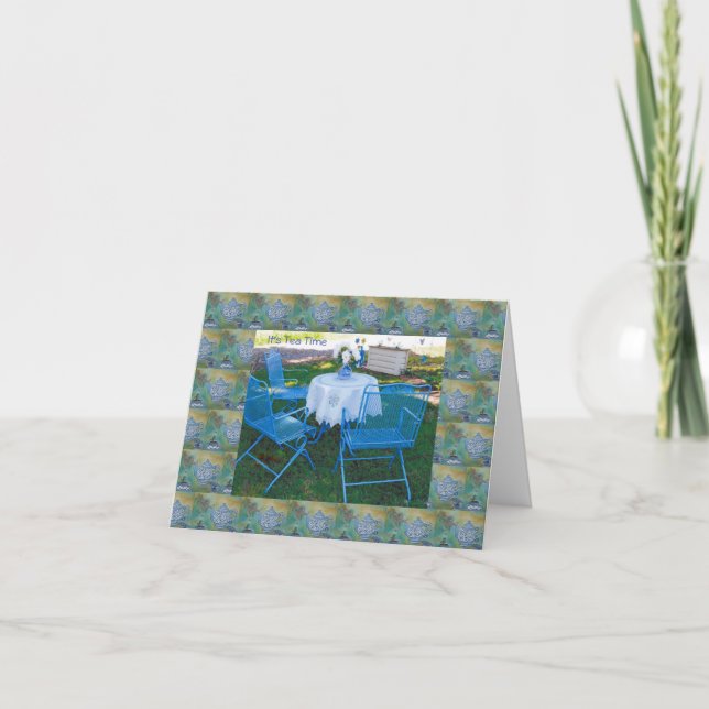 Garden Tea Time Card (Front)