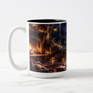 Garden Terrace Misty Valley Black Mug