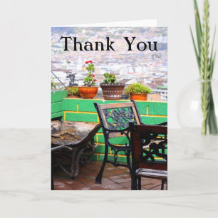 Garden Terrace Thank You Card