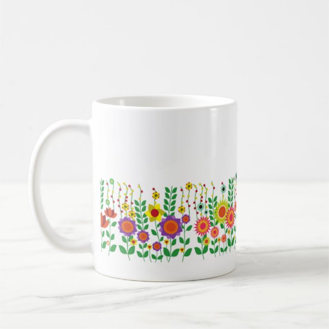 Garden - Textless Multi Colours Coffee Mug (Left)