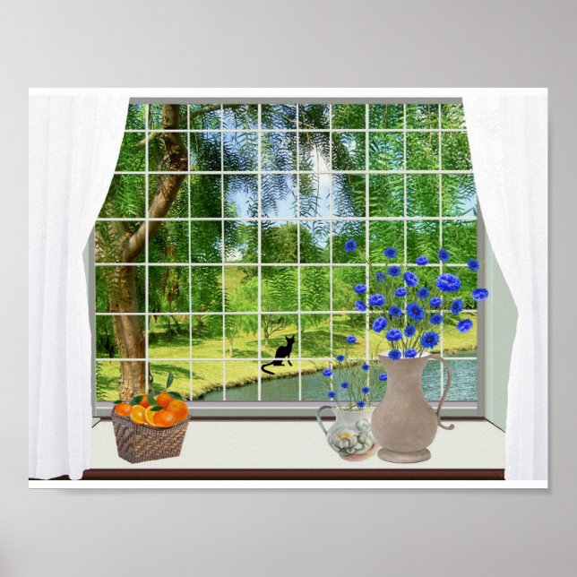 Garden through my window, poster (Front)