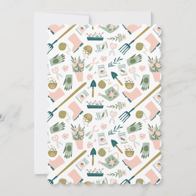 Garden Time Flat Greeting Card (Front)