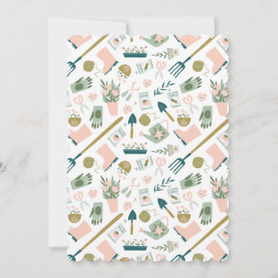 Garden Time Flat Greeting Card