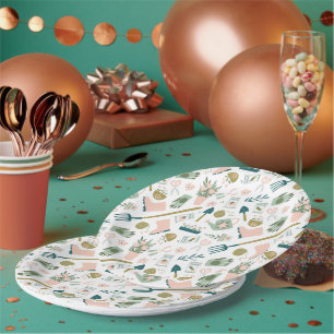 Garden Time Paper Plates