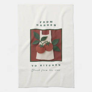 Garden to Kitchen Tomato Apron - Farm Fresh Gift Tea Towel