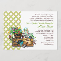 Garden Tools Bridal Shower Invitation