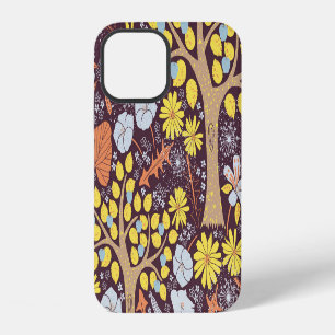 Garden trees, floral, apple pattern iPhone 12 case
